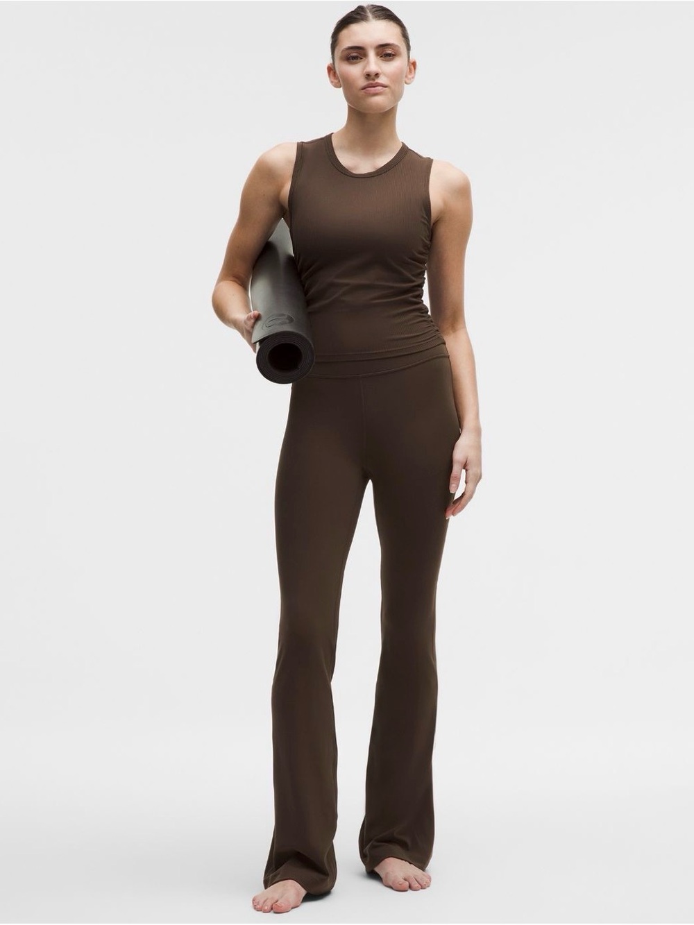 Lululemon Groove Nulu High Rise Flare Pant - size 6 - brown